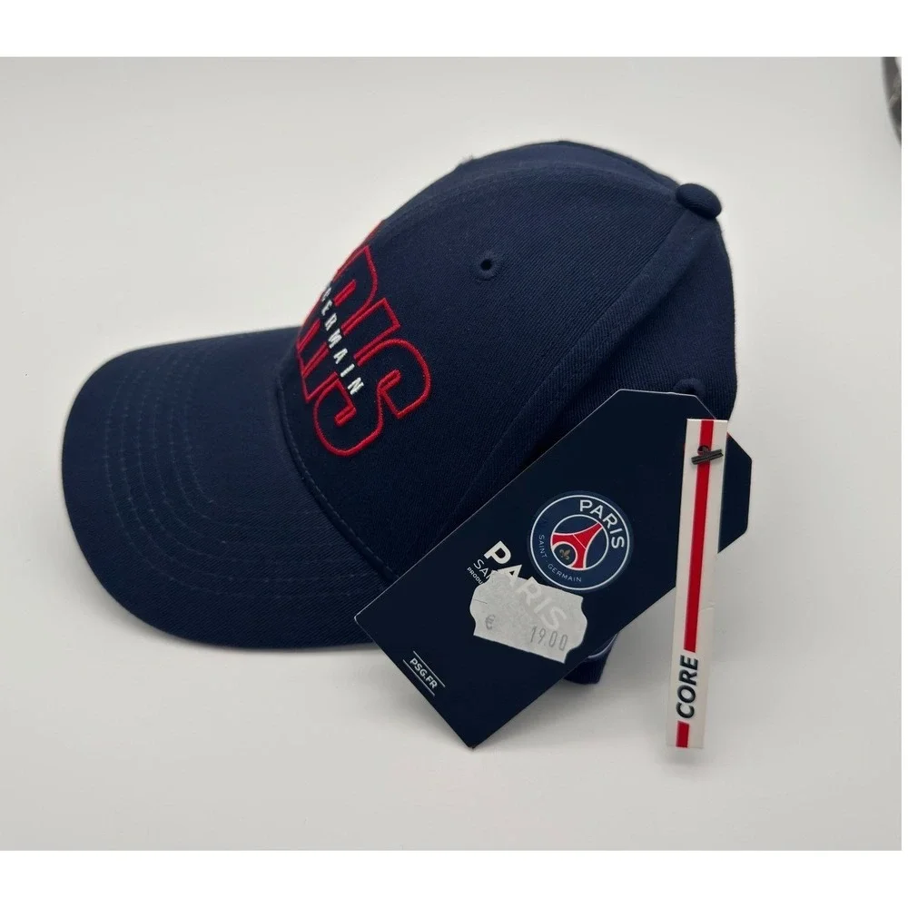 Paris Saint-Germain PSG Official Adjustable Strapback Hat Cap Navy Soccer NWT